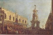 Francesco Guardi The Doge Takes Part in the Festivities in the Piazzetta on Shrove Tuesday (mk05) Spain oil painting reproduction
